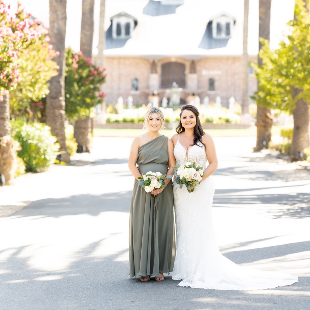 Birdy Grey Moss Green Chiffon Kira Dress
